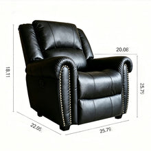 Load image into Gallery viewer, Electric Elderly Chair With 360° Swivel, Manual Button Control, Soft Plush Armchair For Living Room - Black