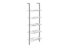 Load image into Gallery viewer, Bookshelf, Bookcase, Etagere, Ladder, 5 Tier, For Office, Marble Look Contemporary & Modern