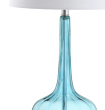 Load image into Gallery viewer, 29" Novelty Table Lamps With Drum Shades (Set of 2) - Aqua