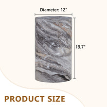 Load image into Gallery viewer, Simple Marble Textured Cylindrical Coffee Table Material - Gray
