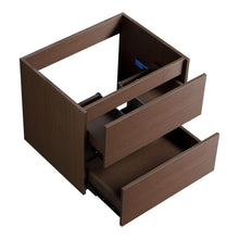 Load image into Gallery viewer, Wall-Mounted Bathroom Vanity, Soft-Close Drawer, Premium Slides - Black Brown