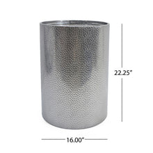 Load image into Gallery viewer, Modern Round Accent Table With Hammered Surface