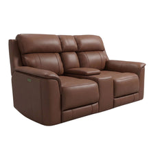Load image into Gallery viewer, Oslo - Dual Power Reclining Loveseat With Console