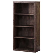 Load image into Gallery viewer, Adjustable Four Tier Bookcase - Brown