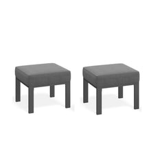 Load image into Gallery viewer, All-Weather Patio Ottomans With Thick Cushions (Set of 2)