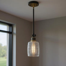 Load image into Gallery viewer, Kitchen Island Dimmable Metal Chandelier With Shades - Black
