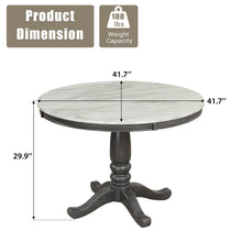Load image into Gallery viewer, Dining Table - Gray - Faux Marble
