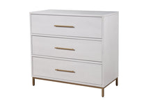 Load image into Gallery viewer, Solid Wood Three Drawer Chest - White