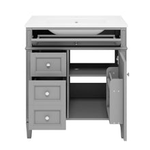Load image into Gallery viewer, Bathroom Vanity With Top Sink, Storage Cabinet With 2 Drawers, Tip Out Drawer