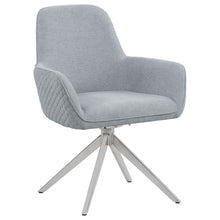 Load image into Gallery viewer, Flare - Arm Side Dining Chair With Tufting - Gray