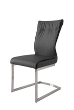 Load image into Gallery viewer, Upholstered Dining Side Chairs (Set of 2) - Gray / Silver