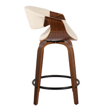 Load image into Gallery viewer, Symphony - Mid Century Modern Fixed Height Counter Stool With Swivel With Round Footrest (Set of 2)