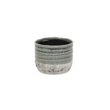 Load image into Gallery viewer, Two Toned Round Pot Planter (487422) - Gray