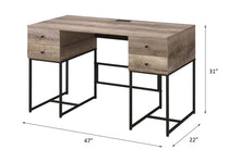 Load image into Gallery viewer, Desirre - Wirting Desk With USB Port - Oak