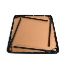 Load image into Gallery viewer, Wood Metal Folding Square Card Table - Black