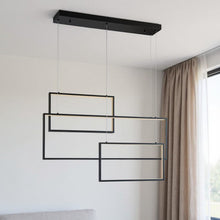 Load image into Gallery viewer, Candle Style Three Light Metal LED Dimmable Chandelier - Black