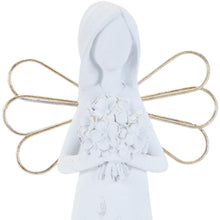 Load image into Gallery viewer, Poly Angel Figurine (Set of 2) - White / Gold