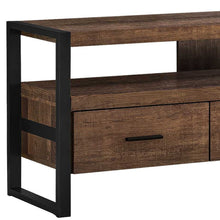 Load image into Gallery viewer, Cabinet Enclosed, Storage TV Stand - Brown / Black