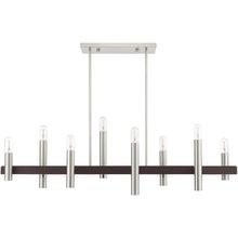 Load image into Gallery viewer, 24'' Eight Light Dimmable Chandelier With Shades - Bronze