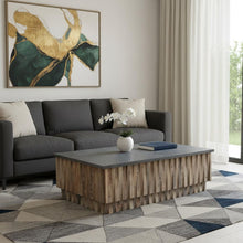 Load image into Gallery viewer, Solid Wood Block Coffee Table - Gray