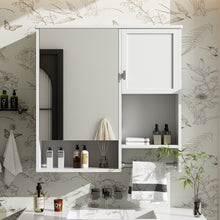 Load image into Gallery viewer, Modern Wall Mounted Bathroom Medicine Cabinet, Bathroom Wall Storage Cabinet With Mirror