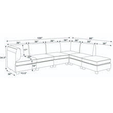 Load image into Gallery viewer, Upholstered Modular Sectional - Black