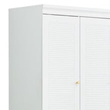 Load image into Gallery viewer, 74" Five Door Two Drawer Combo Dresser - White