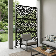 Load image into Gallery viewer, Three Panel Screen Room Divider (720130) - Black