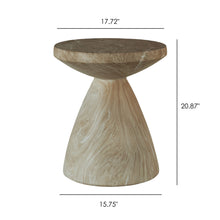 Load image into Gallery viewer, Outdoor Geometric End Table - Marble