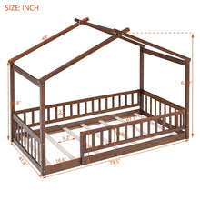 Load image into Gallery viewer, Bed House Bed Frame With Fence