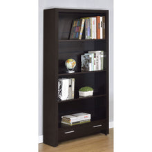 Load image into Gallery viewer, Maureen - 5 Shelf Bookcase With Drawer - Cappuccino