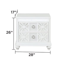 Load image into Gallery viewer, Abigale - 2 Drawer Nightstand With LED - White