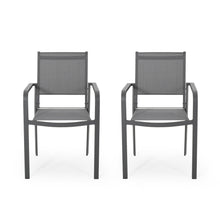 Load image into Gallery viewer, Waterfal - Outdoor Aluminum Dining Chair With Mesh Seat (Set of 2)