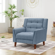 Load image into Gallery viewer, Luminaesque - Fabric Upholstered Armchair With Tufted Back