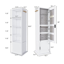 Load image into Gallery viewer, 360° Rotating Makeup Cabinet With Full Length Mirror
