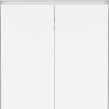 Load image into Gallery viewer, 71" Transitional Wood Two Door Two Drawer Combo Dresser - White