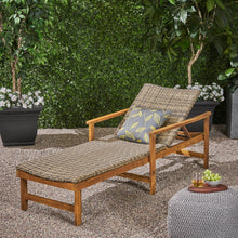 Load image into Gallery viewer, Hampton - Outdoor Chaise Lounge With Adjustable Backrest - Natural
