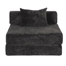 Load image into Gallery viewer, Convertible Floor Sofa Bed With Fixed Shape Frame For Living Room