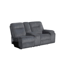 Load image into Gallery viewer, Teddy - RAF Console Loveseat With Power Headrest & Footrest - Gray