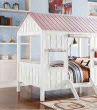 Load image into Gallery viewer, Spring - Full Bed - White / Pink