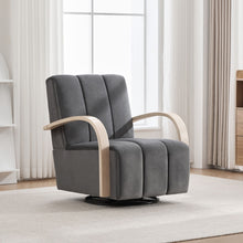 Load image into Gallery viewer, 360° Swivel Accent Chair With Armrests
