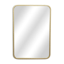 Load image into Gallery viewer, 32" Metal Beaded Accent Mirror - Gold