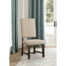 Load image into Gallery viewer, Upholstered Side Chair With Nailhead Accents (Set of 2) - Beige