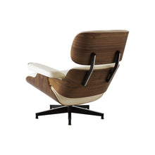 Load image into Gallery viewer, Genuine Leather Tufted Swivel Lounge Chair With Ottoman - Beige And Dark Brown