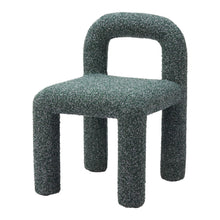 Load image into Gallery viewer, Upholstered Faux Fur Open Back Dining Side Chairs (Set of 2) - Green