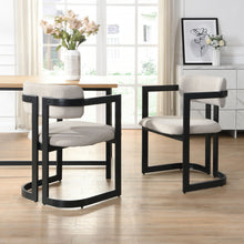 Load image into Gallery viewer, Upholstered Dining Armchairs (Set of 2)