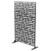Load image into Gallery viewer, Three Panel Screen Room Divider (562875) - Black