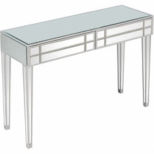 Load image into Gallery viewer, Mirrored Glass Console Table - Silver