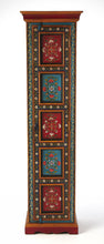 Load image into Gallery viewer, Hand Painted Accent Cabinet - Red / Blue And Gold