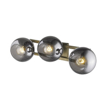 Load image into Gallery viewer, Lunette 3-Light Aged Sconce - Brass